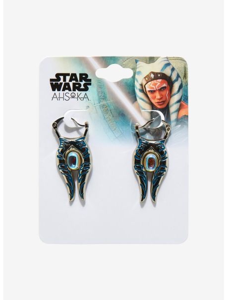 Star Wars Ahsoka Opal Drop Earrings Girls Jewelry