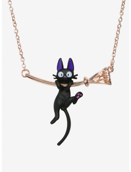 Studio Ghibli Kiki's Delivery Service Jiji Hanging Necklace Jewelry Girls