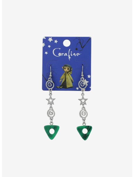 Coraline Stone & Stars Drop Earrings Girls Jewelry