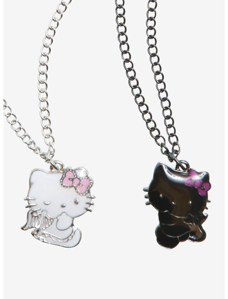 Hello Kitty Angel & Devil Best Friend Necklace Set Girls Jewelry