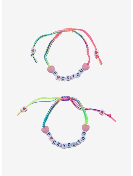 Girls Jewelry F*Ck You Best Friend Bracelet Set