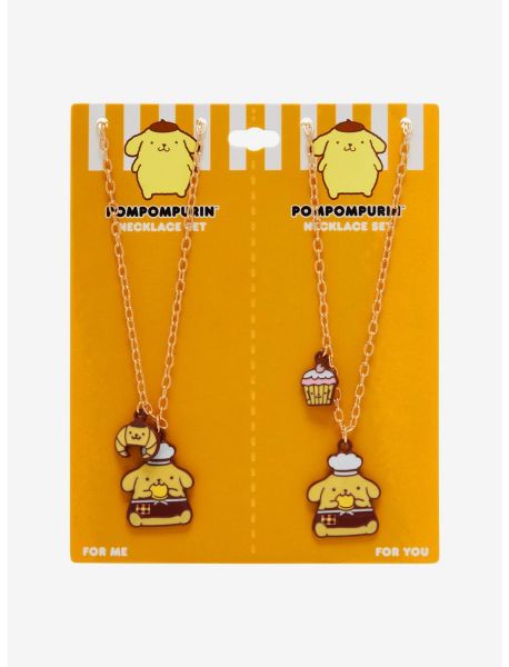 Jewelry Girls Pompompurin Bakery Treats Bestie Necklace Set