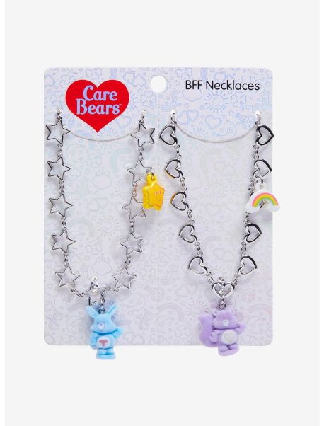 Care Bears Cousins Best Friend Charm Necklace Set Girls Jewelry