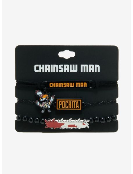 Girls Jewelry Chainsaw Man Icon Bracelet Set