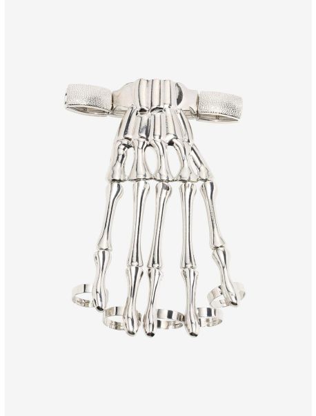 Girls Skeleton Hand Ring Bracelet Jewelry