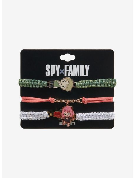 Girls Jewelry Spy X Family Chibi Forger Family Cord Bracelet Set