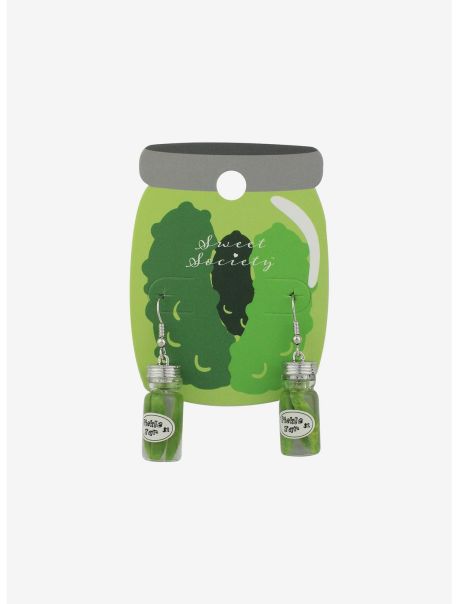 Girls Jewelry Pickle Jar Earrings