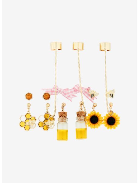 Jewelry Girls Sweet Society Honey Stud & Cuff Earring Set