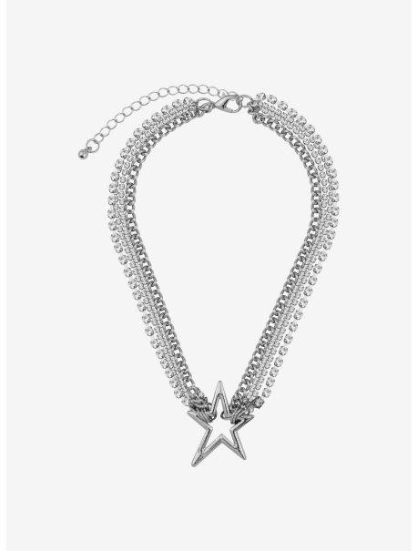 Jewelry Social Collision Star Chain Choker Girls