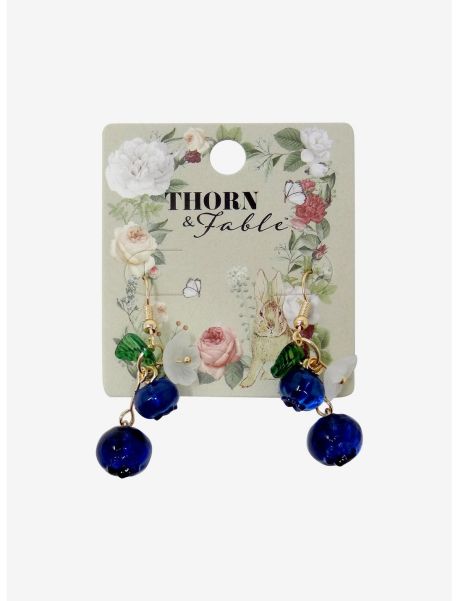 Jewelry Girls Thorn & Fable Blueberry Flower Earrings