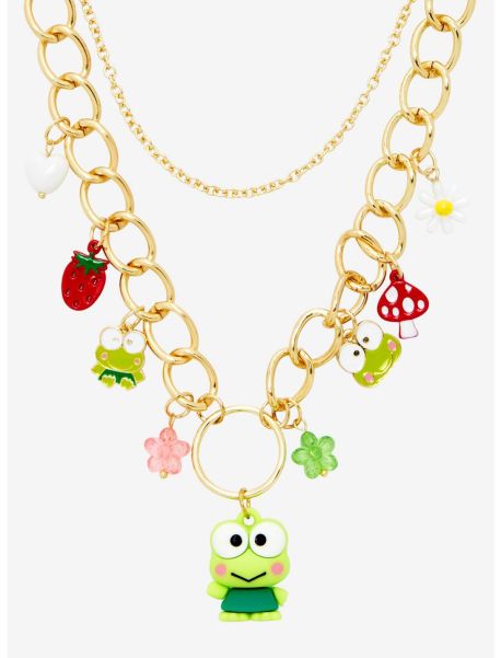 Girls Keroppi O-Ring Charm Necklace Jewelry