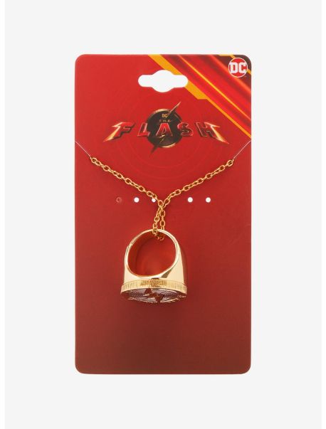 Dc Comics The Flash Replica Ring Necklace Jewelry Girls