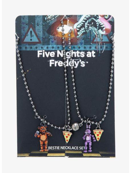 Jewelry Girls Five Nights At Freddy's Freddy & Bonnie Best Friend Necklace Set