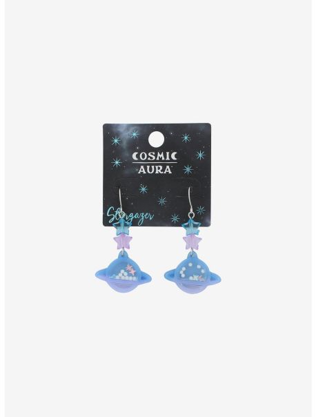 Jewelry Girls Purple & Blue Planet Shaker Earrings