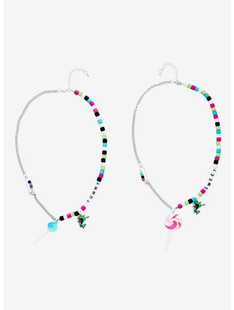 Girls Jewelry Invader Zim Gir Candy Best Friend Necklace Set
