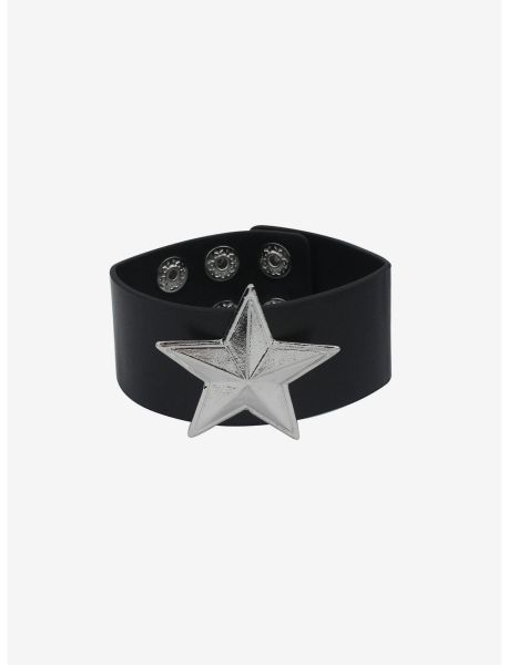 Jewelry Girls Black Star Cuff Bracelet