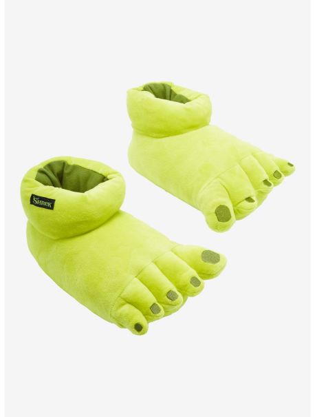 Girls Shrek Feet Plush Slippers Shoes