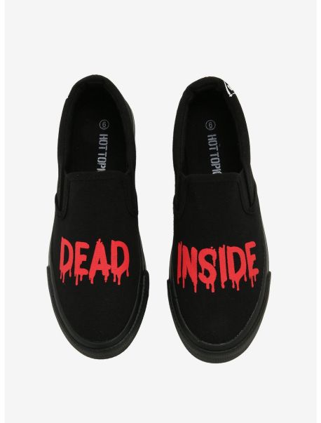 Shoes Girls Dead Inside Reaper Slip-On Sneakers