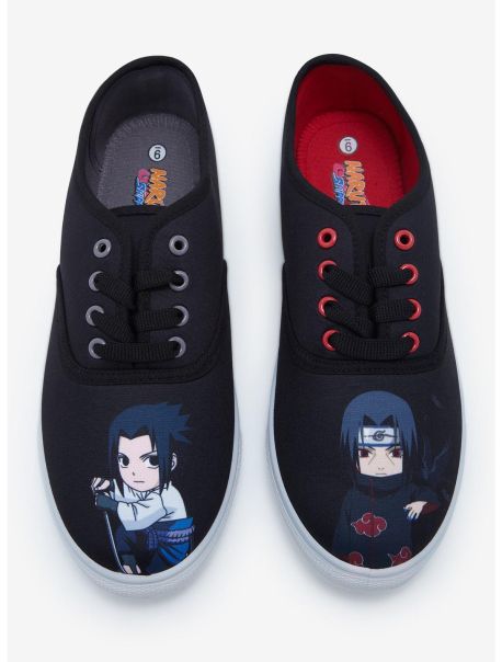 Girls Shoes Naruto Shippuden Sasuke & Itachi Low Top Sneakers