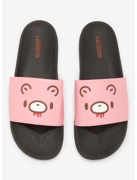 Gloomy Bear Face Slides Shoes Girls