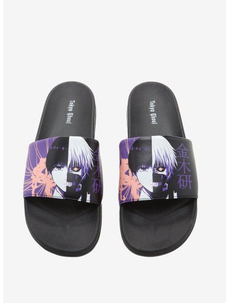 Shoes Tokyo Ghoul Ken Kaneki Split Slide Sandals Girls
