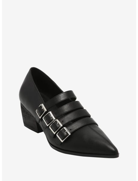 Strange Cvlt Black Coven Heels Shoes Girls