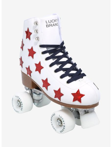 Lucky Brand Red Star Roller Skates Shoes Girls