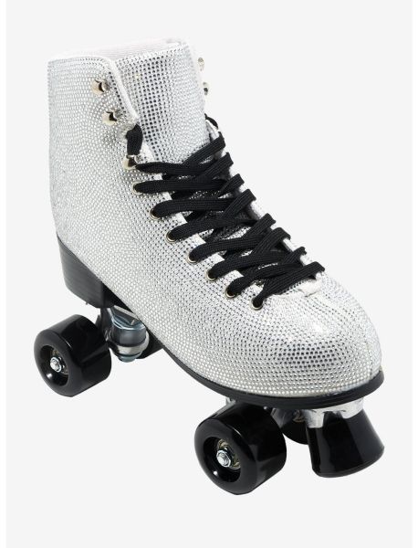 Girls Shoes Cosmic Skates Silver Bling Roller Skates