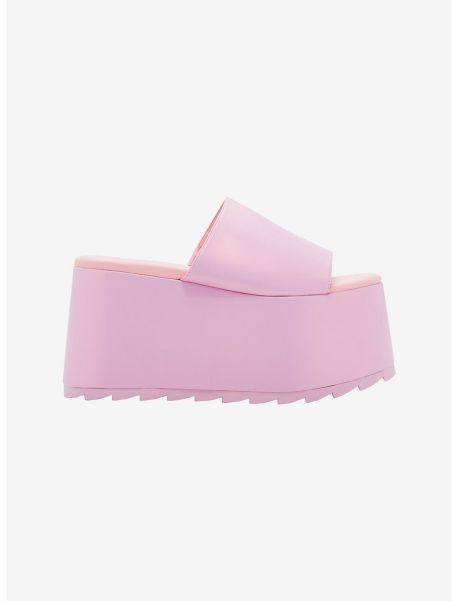 Shoes Girls Yru Pastel Pink Platform Sandals