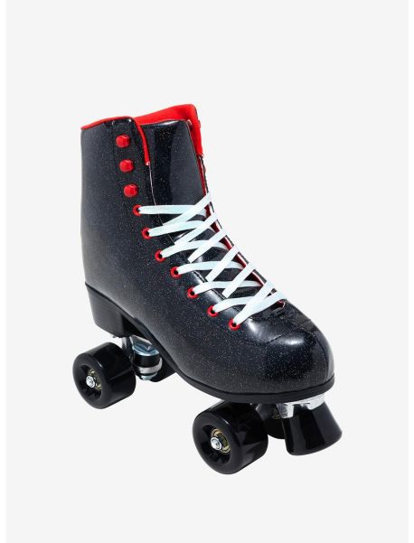 Shoes Girls Cosmic Skates Black Glitter Roller Skates