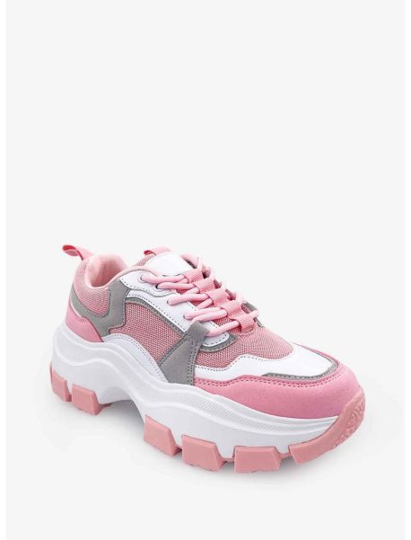 Damian Chunky Bottom Sneaker Pink Shoes Girls
