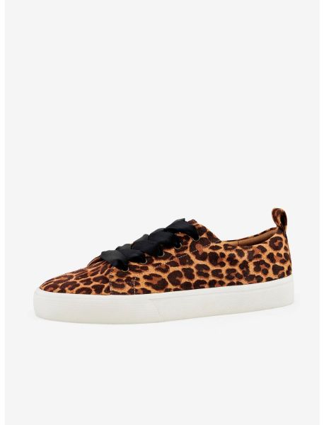 Vancouver Wide Lace Sneaker Leopard Girls Shoes