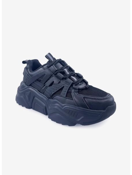 Briella Platform Sneaker Black Girls Shoes
