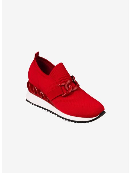 Boston Wedge Sneaker Red Shoes Girls