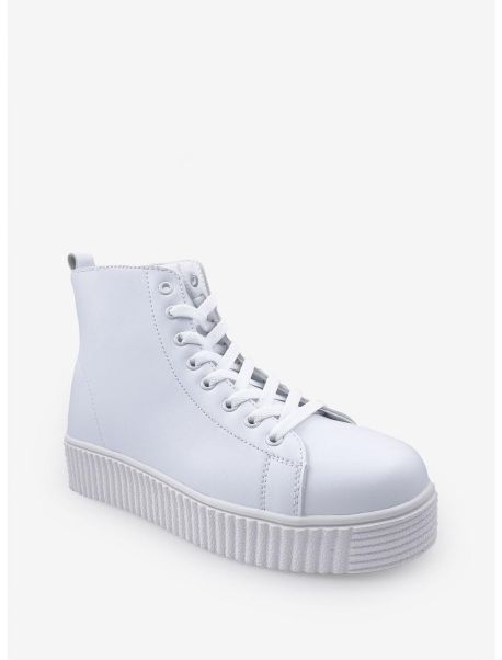 Millie High Top Sneaker White Girls Shoes