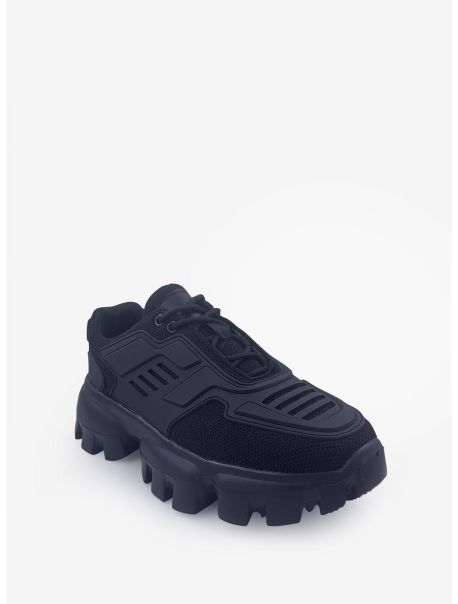 Remi Platform Lug Sole Sneaker Black Shoes Girls