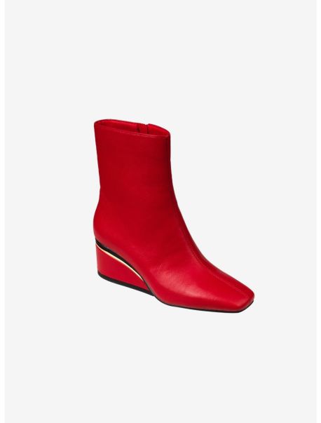 Girls Mona Ankle Bootie Red Shoes