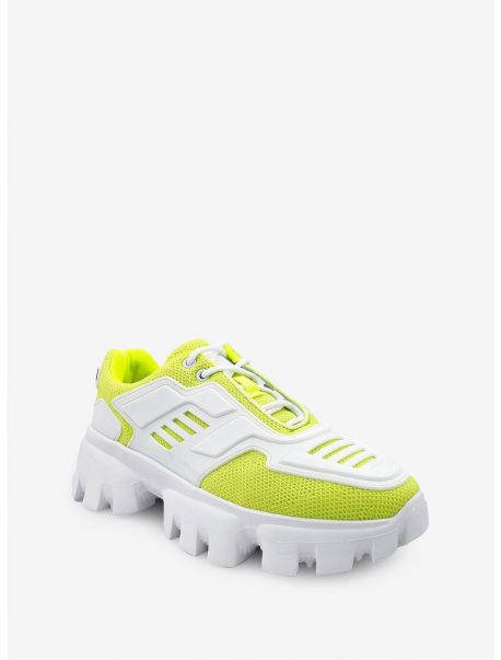 Girls Remi Platform Lug Sole Sneaker Lime Shoes