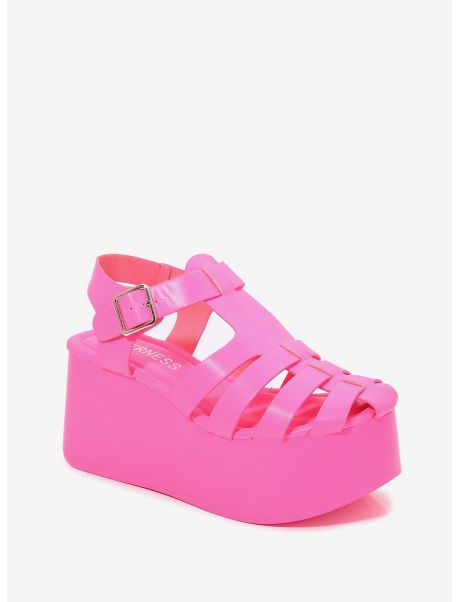 Shoes Brianna Platform Sandal Hot Pink Girls