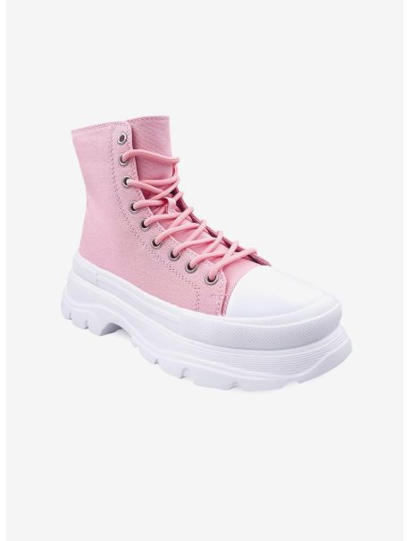Shoes Belle High Top Platform Sneaker Pink Girls