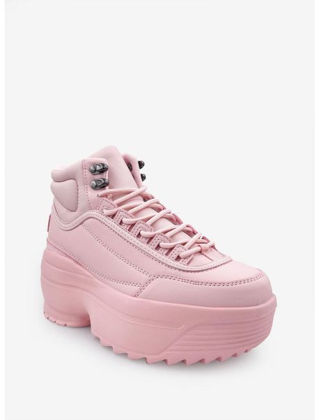 Macy High Platform Sneaker Pink Shoes Girls