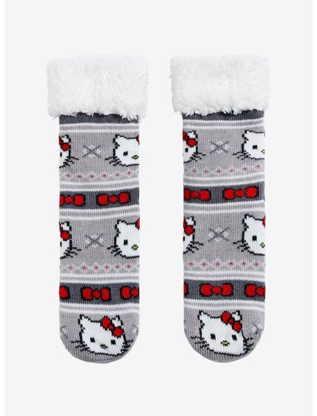 Girls Hello Kitty Fair Isle Cozy Slipper Socks Socks