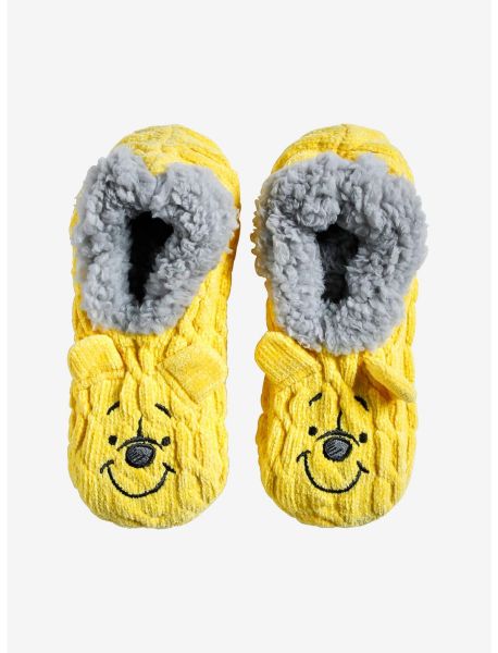 Girls Disney Winnie The Pooh Chenille Cozy Slipper Socks Socks