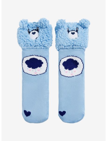 Care Bears Grumpy Bear Fuzzy Cozy Slipper Socks Socks Girls
