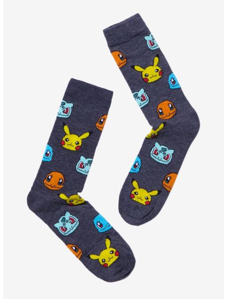 Girls Pokemon Characters Crew Socks Socks