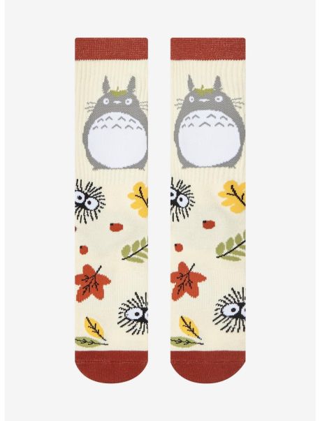 Studio Ghibli My Neighbor Totoro Fall Leaves Crew Socks Socks Girls