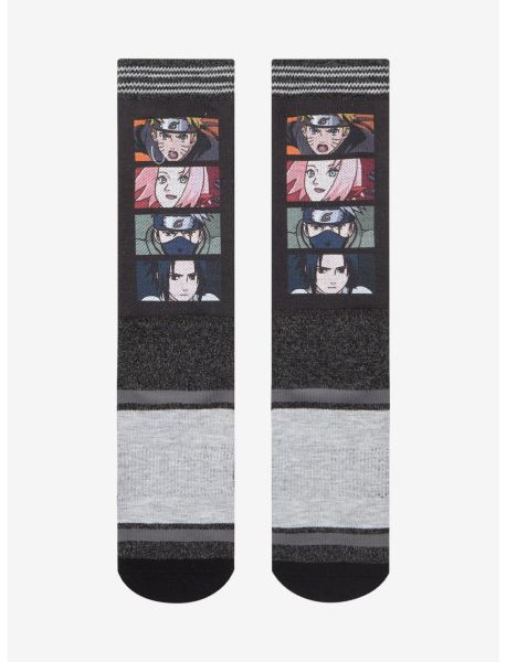 Naruto Shippuden Team 7 Panel Crew Socks Socks Girls