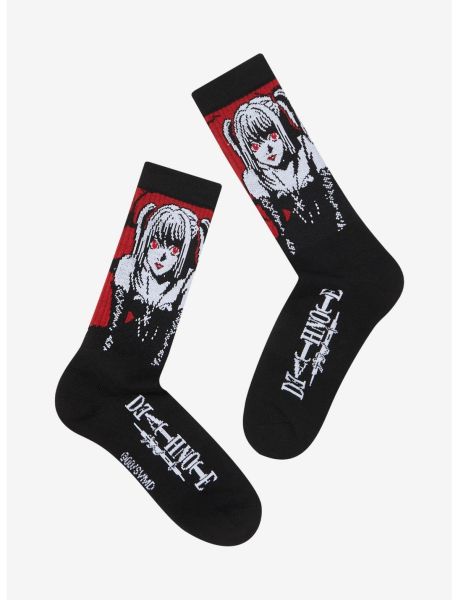 Death Note Misa Amane Crew Socks Girls Socks