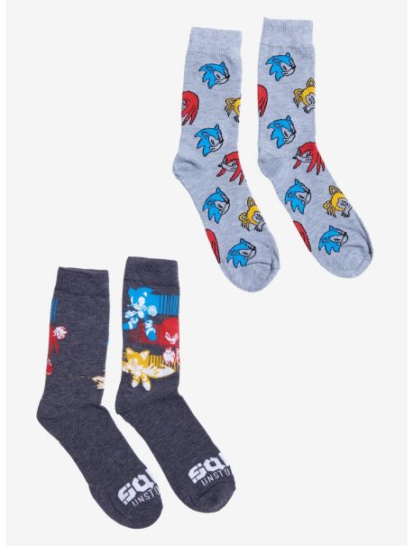 Socks Girls Sonic The Hedgehog Trio Crew Socks 2 Pair