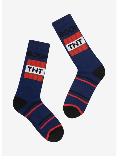 Socks Girls Minecraft Tnt Crew Socks